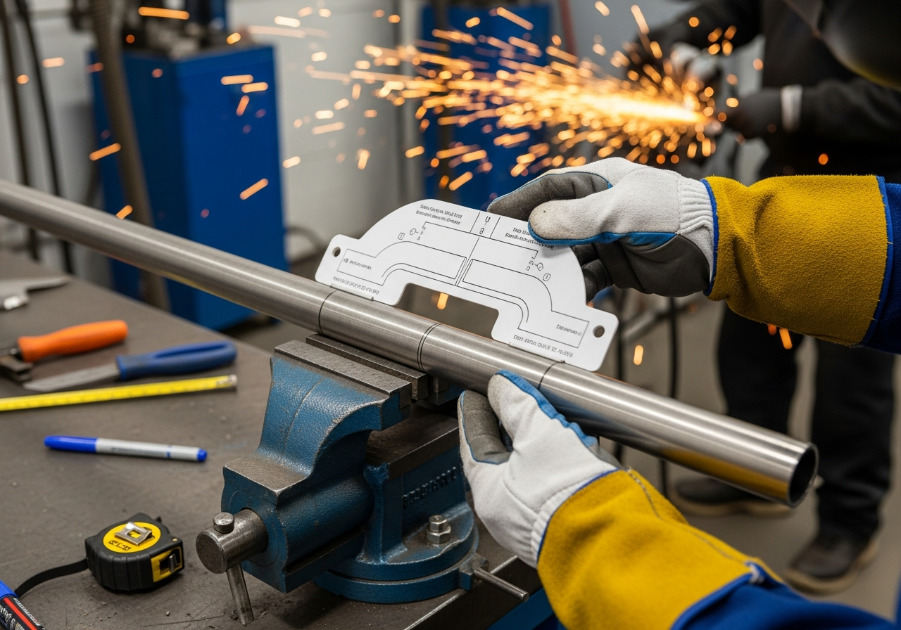 Tube miter marking