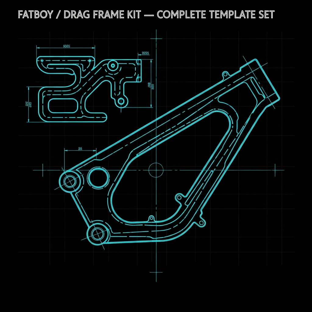 Fatboy / Drag Frame Kit — Complete Template Set