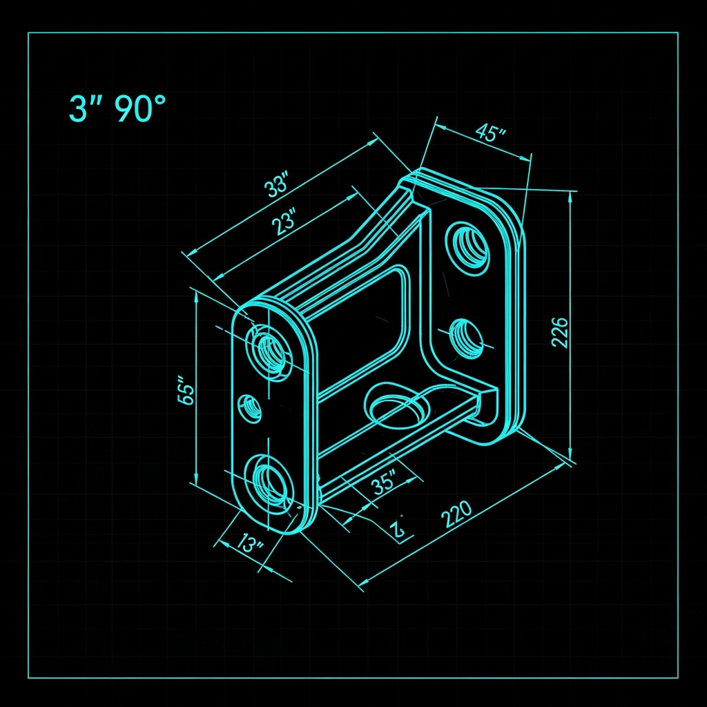 90-Degree Angle Bracket (3")