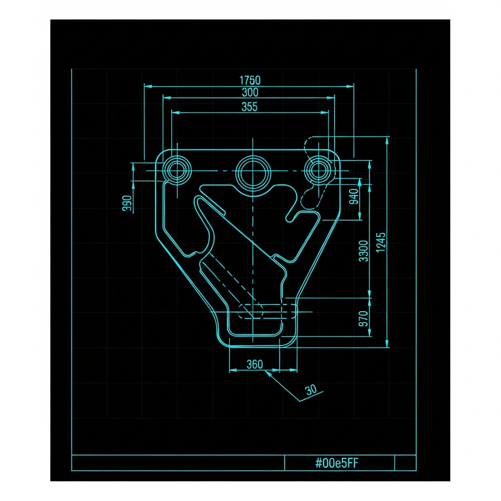 Fuel Filter Mount Bracket Template