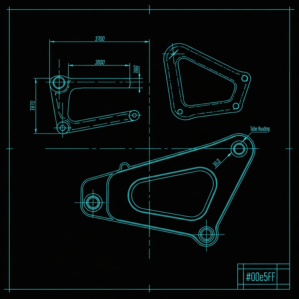 Cafe Racer — Chain Guard Template