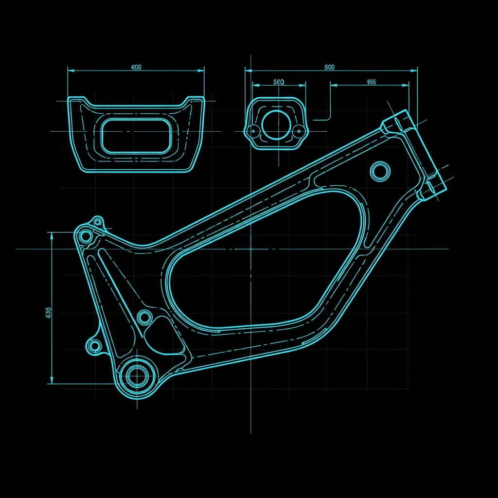 Cafe Racer — Full Frame Jig Layout