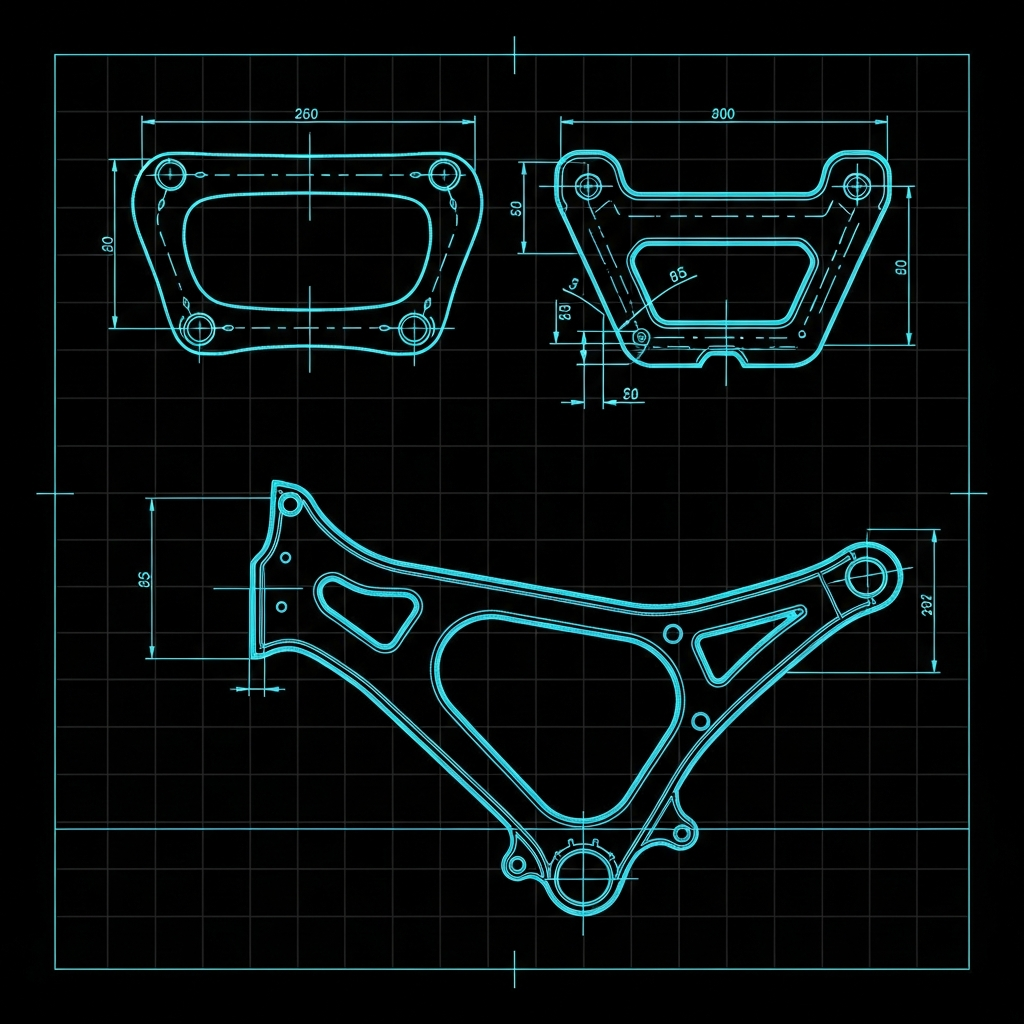 Cafe Racer — Predator 212 Motor Mount Plate