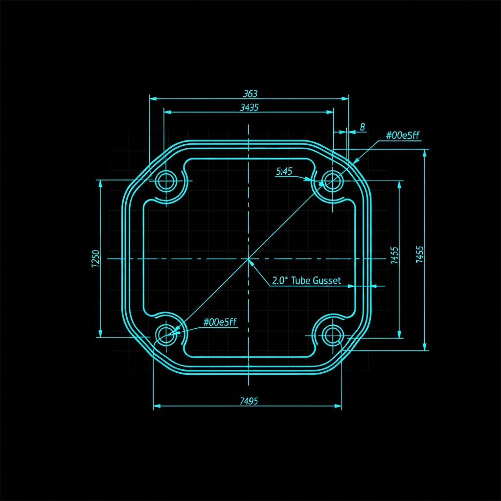 2.0" Tube Gusset