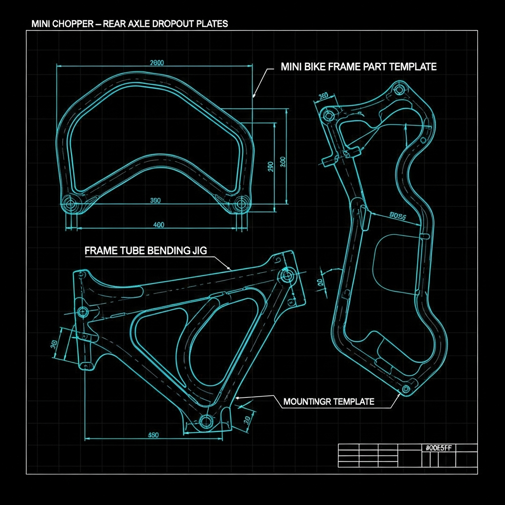 Mini Chopper — Rear Axle Dropout Plates (pair)