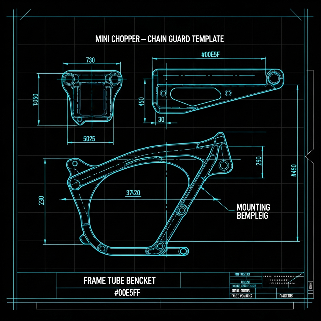 Mini Chopper — Chain Guard Template