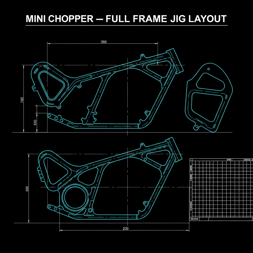 Mini Chopper — Full Frame Jig Layout