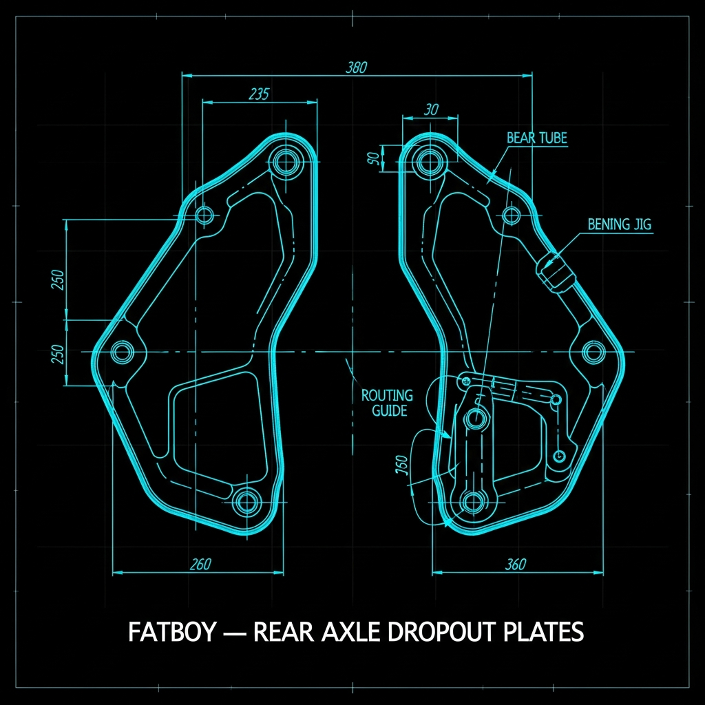 Fatboy — Rear Axle Dropout Plates (pair)