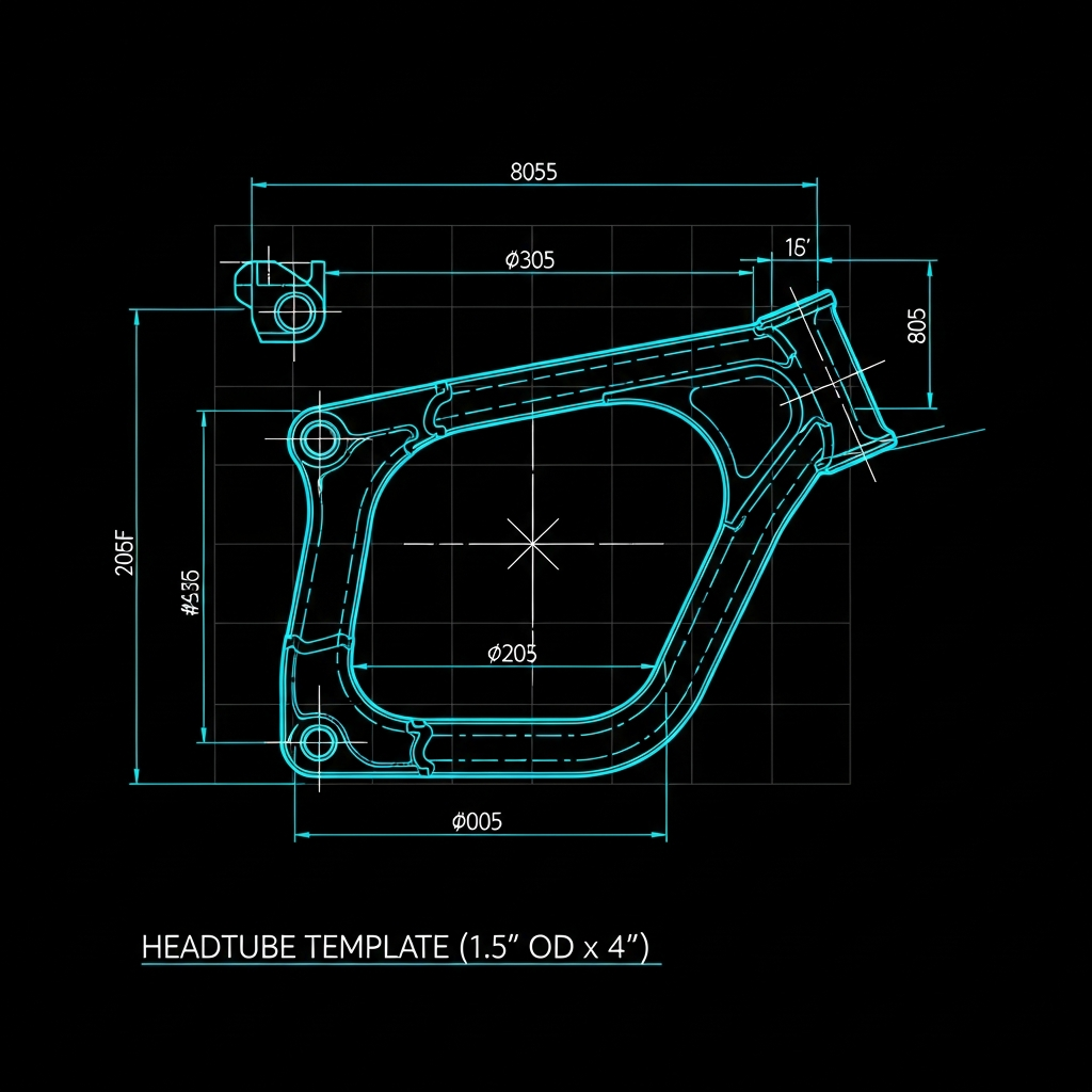 Fatboy — Headtube Template (1.5" OD x 4")