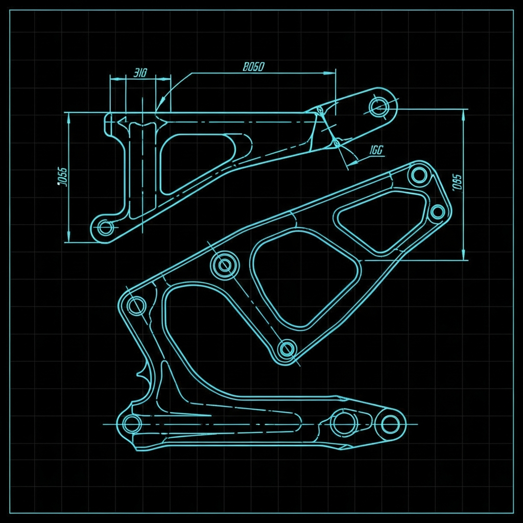 Pit Bike — Rear Shock Mount Tabs