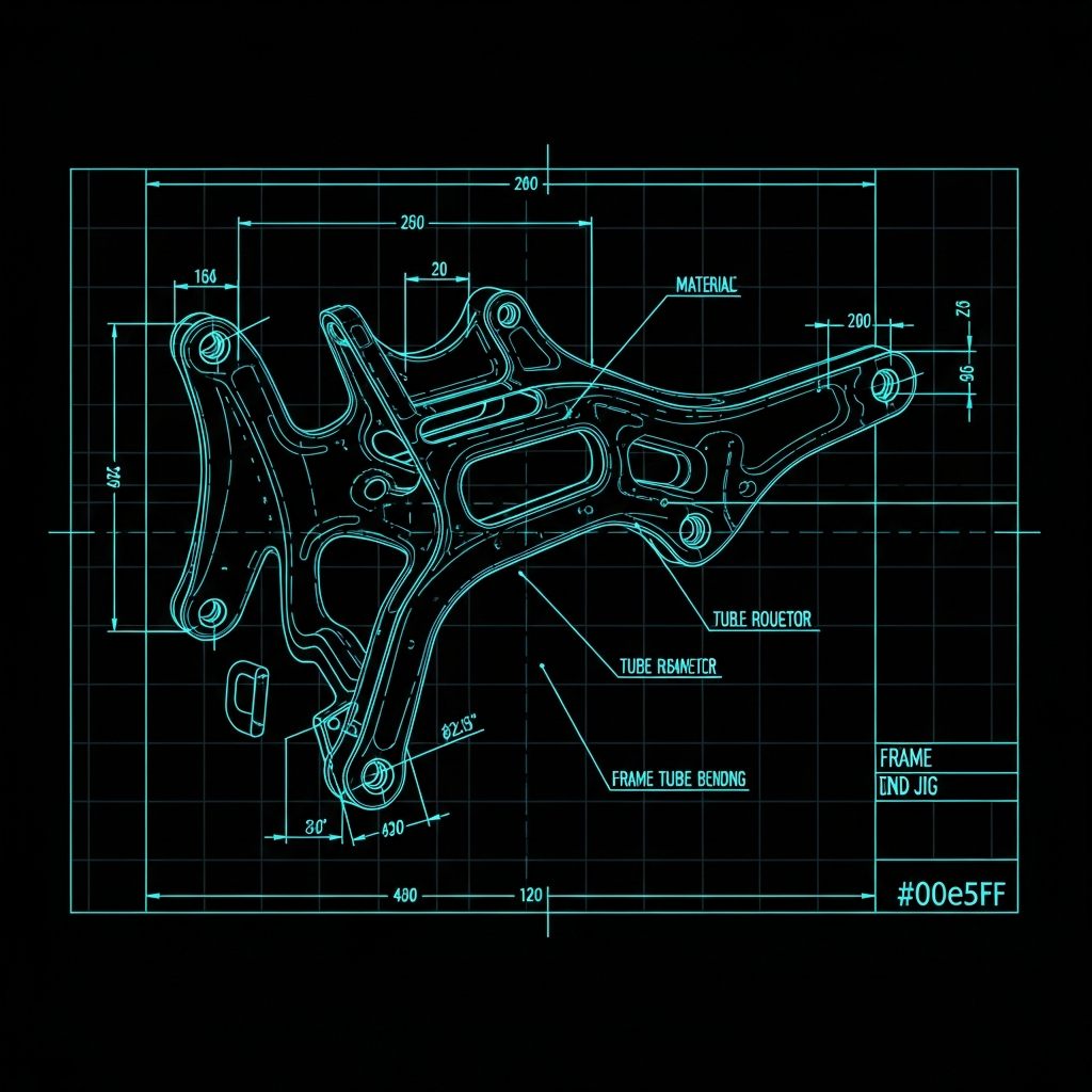 Fatboy Trike — Rear Axle Crossmember Plate