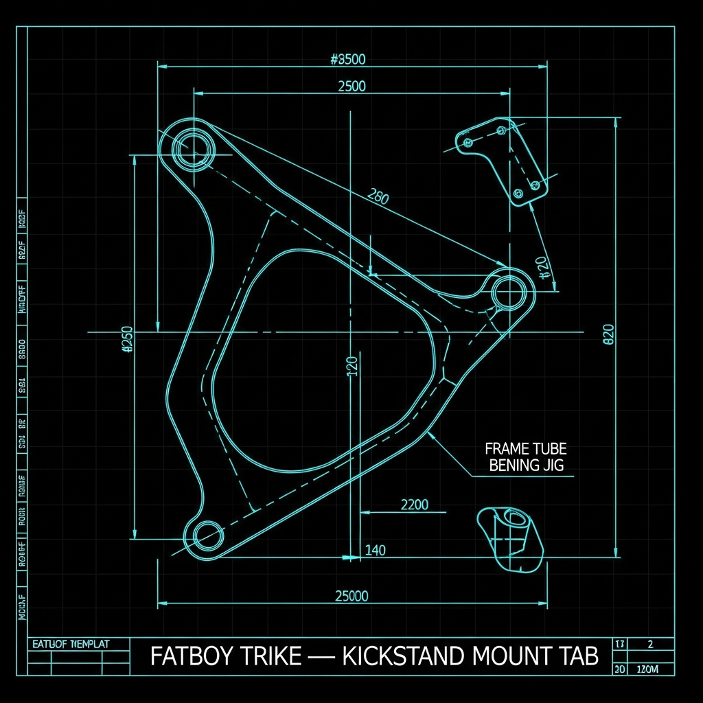 Fatboy Trike — Kickstand Mount Tab