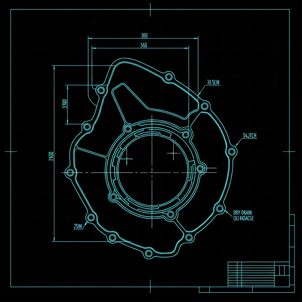 2020-2024 Ducati Panigale V2 — Right Crankcase