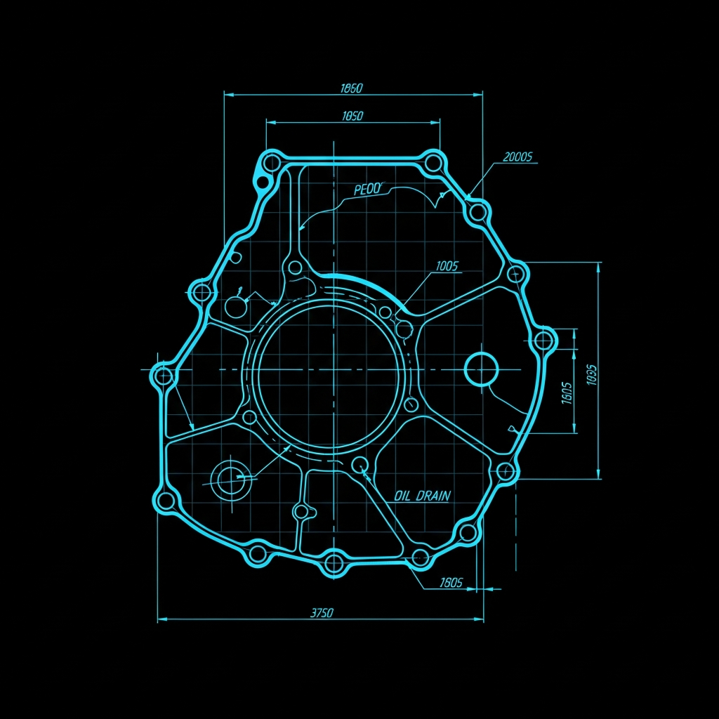 1991-2003 Honda CB750 Nighthawk — Right Crankcase