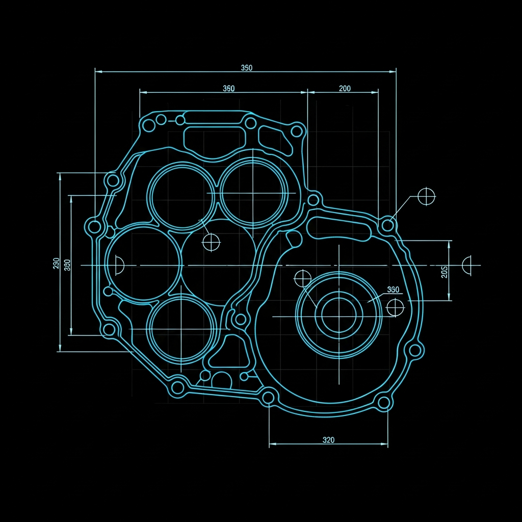 2003-2024 Honda CBR600RR — Right Crankcase