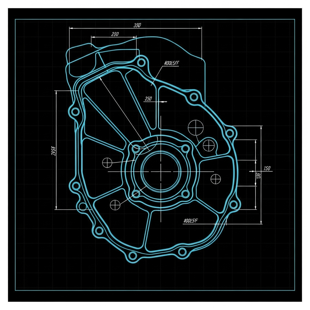 2019-2024 KTM 450 SX-F — Left Crankcase