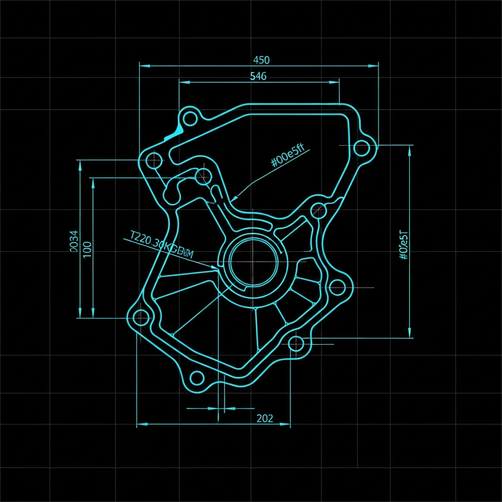 2019-2024 KTM 450 SX-F — Water Pump Cover