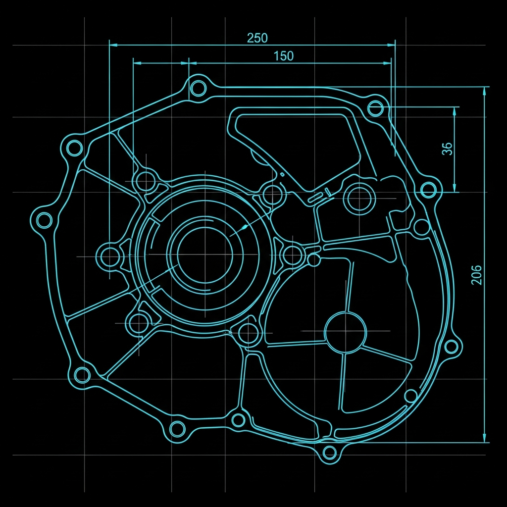 2014-2024 Yamaha MT-07 — Left Crankcase