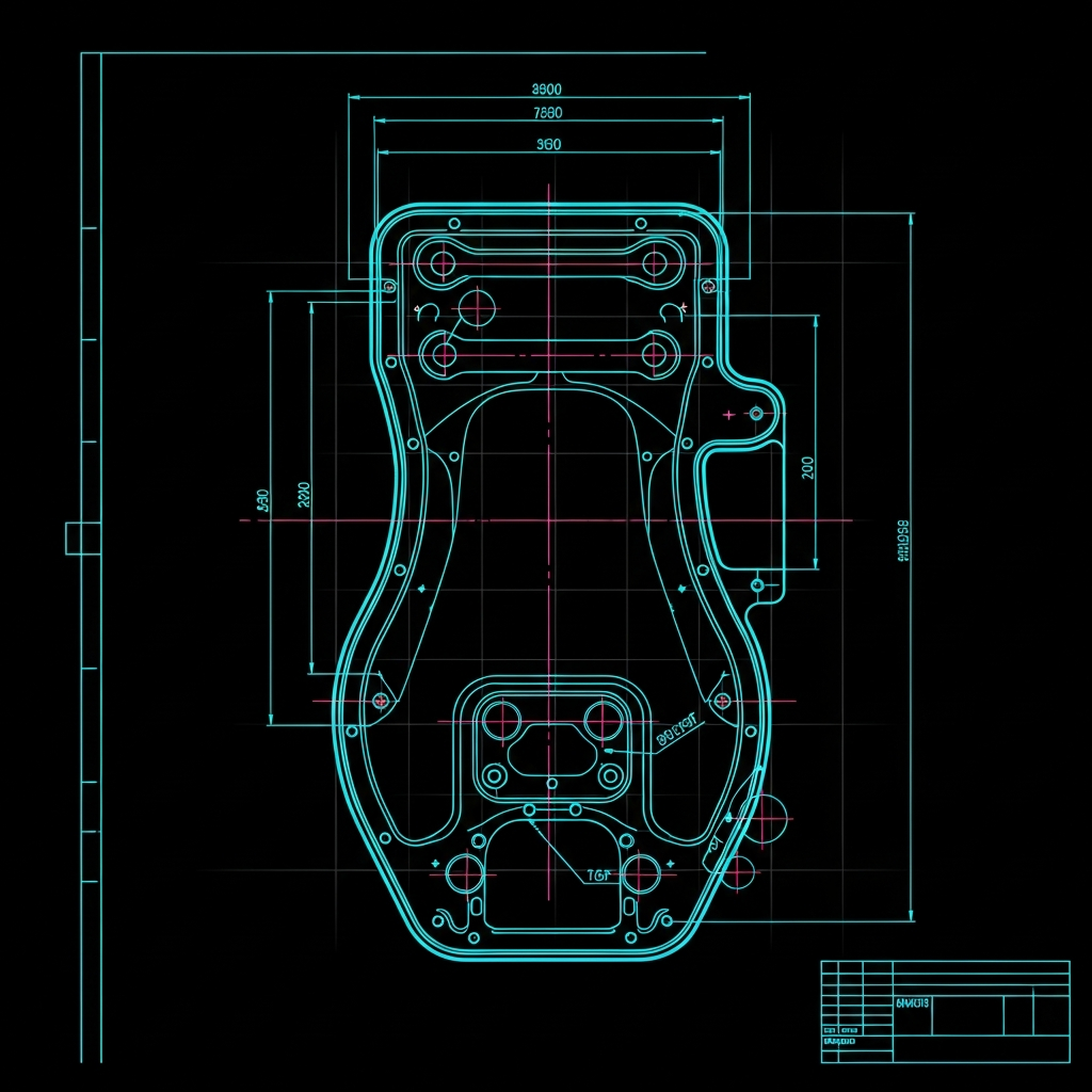 ATV Seat Foam Template - Standard