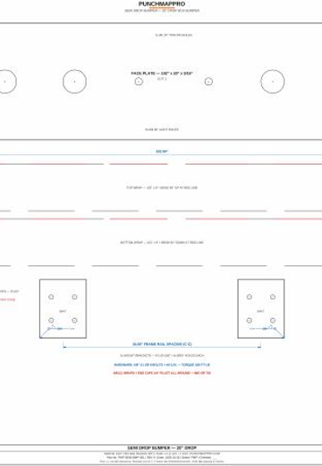 Semi Drop Bumper — 20" Drop Box Bumper Template