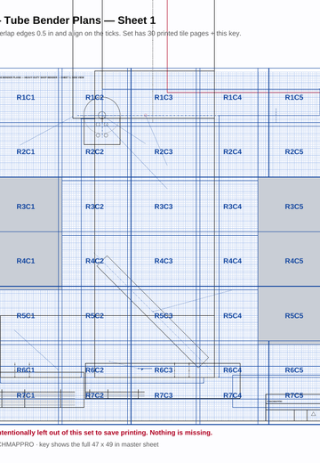 Tube Bender Plans — Heavy-Duty Shop Bender Build Kit