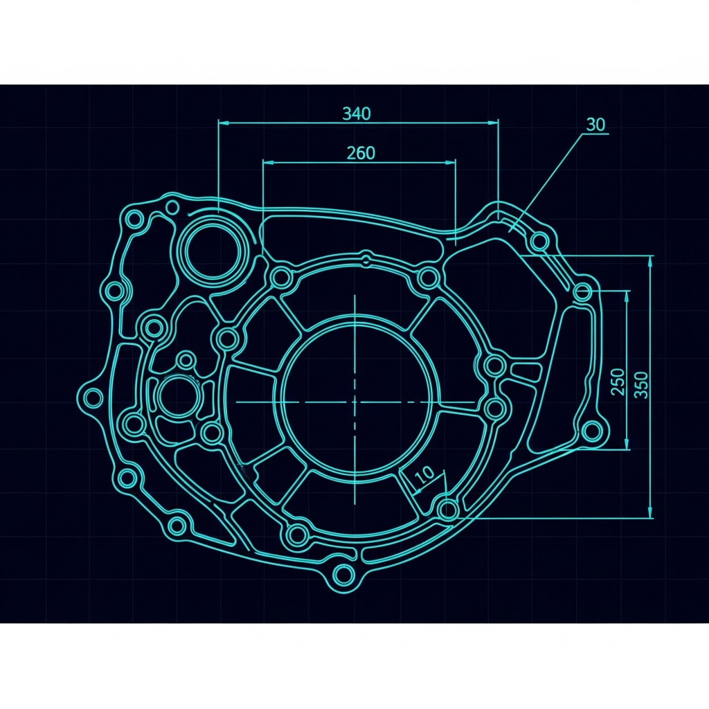 2019-2024 Honda Talon 1000 — Left Crankcase